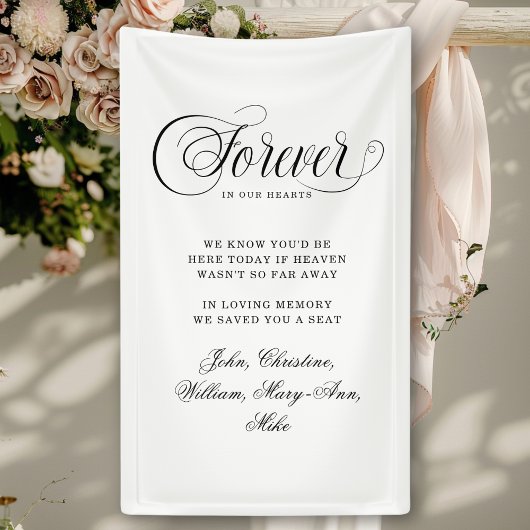 Forever In Our Hearts- Memorial White Spandoek