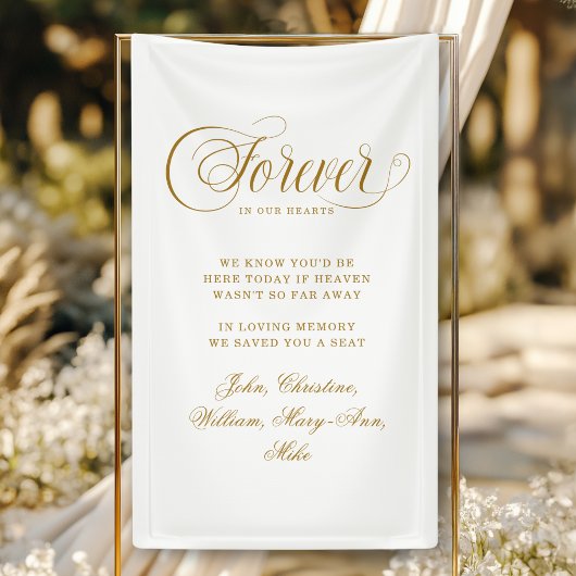 Forever In Our Hearts- Memorial White Spandoek