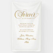 Forever In Our Hearts- Memorial White Spandoek (Verticaal)