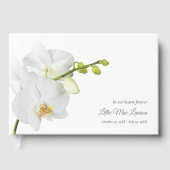 Forever in our Hearts Orchid Funeral Memorial Gastenboek (Voorkant)