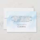 Forever in our hearts Pet memorial photo Bedankkaart (Achterkant)