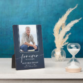 Forever in our Hearts Photo Memorial Denim Fotoplaat (Zijkant)