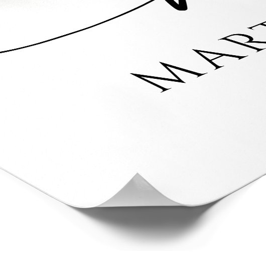 Forever In Our Hearts Photo Modern Script Memorial Poster (Hoek)