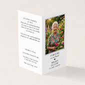 Forever in our Hearts Photo Poem Memorial Prayer Kaart (Buitenkant)