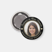 Forever in Our Hearts Photo Remembrance Magneet (Voorkant / Achterkant)