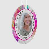 Forever in Our Hearts - Regenboog Glitter Ornament (voorkant)