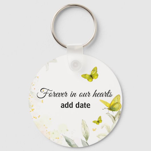 Forever in our hearts  sleutelhanger (Achterkant)