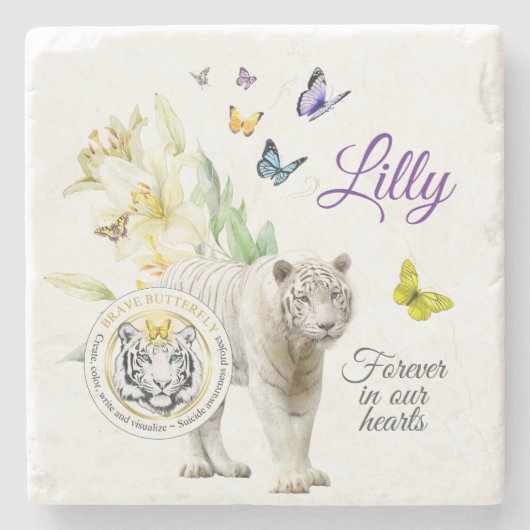 Forever in our hearts  stenen onderzetter (Voorkant)