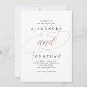 Forever Joined | Elegante huwelijksuitnodiging Kaart (Voorkant)