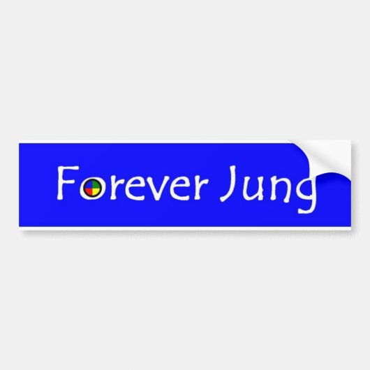 Forever Jung Bumpersticker (Voorkant)