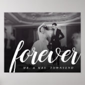 Forever Keepomwille Mr en Mrs Wedding Foto Poster (Voorkant)