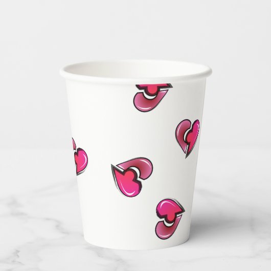 Forever Kind Love Papieren Bekers (Achterkant)