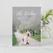 Forever Klassieke Foto Weddenschap FCL Bedankkaart (Staand voorkant)