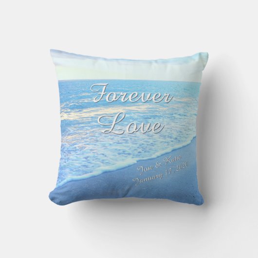 Forever Love Beachy Decorative Kussens PERSONALIZE (Voorkant)