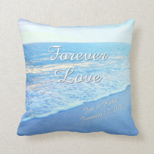 Forever Love Beachy Decorative Kussens PERSONALIZE