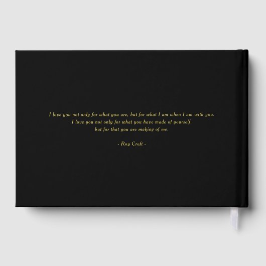 Forever Love Bewerkbare Kleur Folie Guestbook Gastenboek (Achterkant)