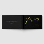 Forever Love Bewerkbare Kleur Folie Guestbook Gastenboek (Volledig)