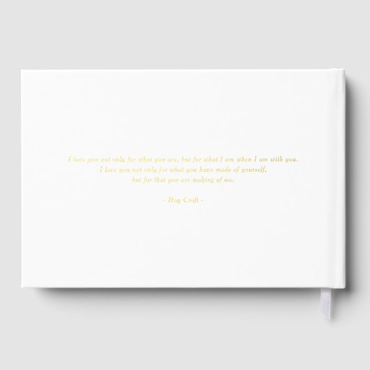 Forever Love Bewerkbare Kleur Folie Guestbook Gastenboek (Achterkant)