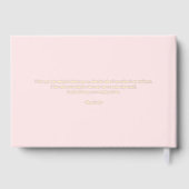 Forever Love Bewerkbare Kleur Folie Guestbook Gastenboek (Achterkant)