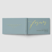 Forever Love Bewerkbare Kleur Folie Guestbook Gastenboek (Volledig)