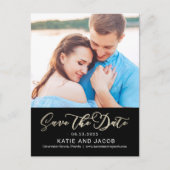 Forever Love BEWERKBARE KLEUR Save the Date Briefkaart (Voorkant)