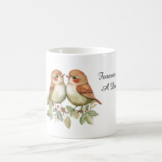 Forever Love Birds Koffiemok (Center)