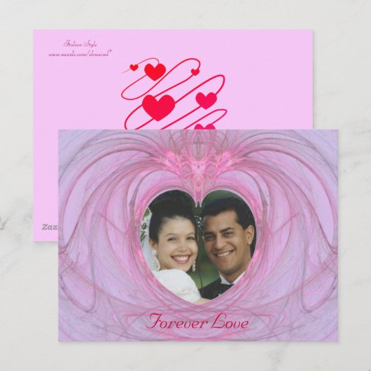 Forever Love Briefkaart (Voorkant / Achterkant)