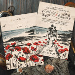Forever Love by the Zee Wedding Invitation Kaart<br><div class="desc">Introductie van onze "Forever Love by the Zee" bruiloft uitnodiging. Het skeletonkoppel stelt een eeuwige liefde voor, waaruit blijkt dat liefde het leven voorbij kan gaan. Met een zee en papaver veld achtergrond, brengt het een romantisch tintje aan de uitnodiging, terwijl kleuren het een klassiek gevoel geven. Perfect voor gotische...</div>