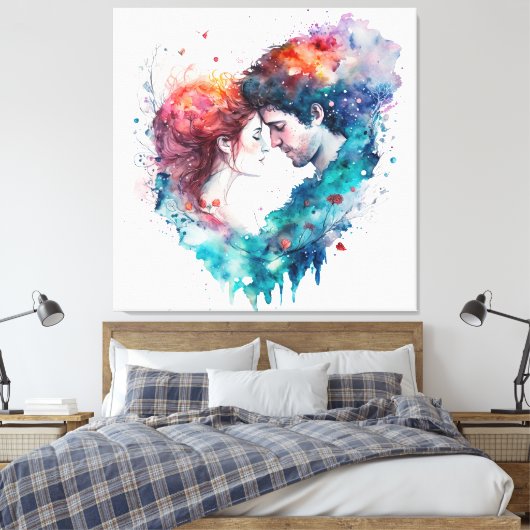 Forever Love Canvas Afdruk (Insitu (Slaapkamer))