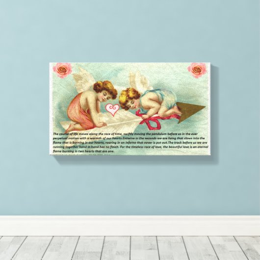 Forever Love Canvas Afdruk (Insitu (Houten vloer))