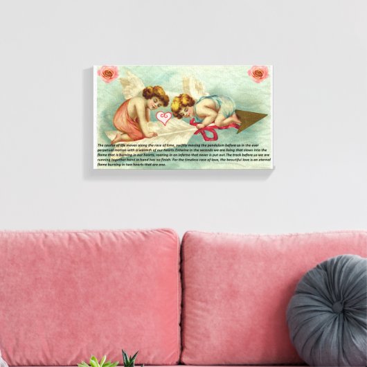 Forever Love Canvas Afdruk (Insitu (Woonkamer))