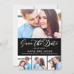 Forever Love Collage Wedding Save The Date Kaart