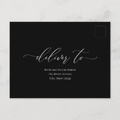 Forever Love Editable Color RSVP Reply Card Briefkaart (Achterkant)