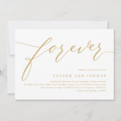 Forever Love EDITABLE COLOR Weddenschap Bedankkaart (Voorkant)