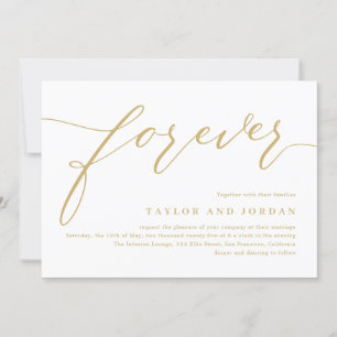 Forever Love EDITABLE COLOR Weddenschap Bedankkaart