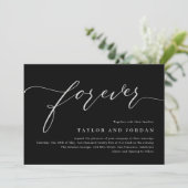 Forever Love EDITABLE COLOR Weddenschap Invitation Kaart (Staand voorkant)