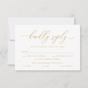 Forever Love EDITABLE COLOR Wedding RSVP Kaart
