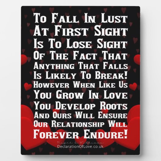 Forever Love Fotoplaat (Voorkant)