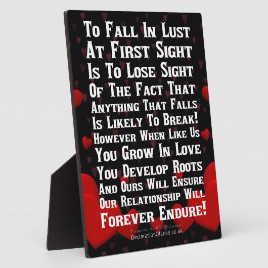 Forever Love Fotoplaat (Zijkant)
