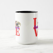 "Forever Love" gepersonaliseerde foto Mok (Midden)