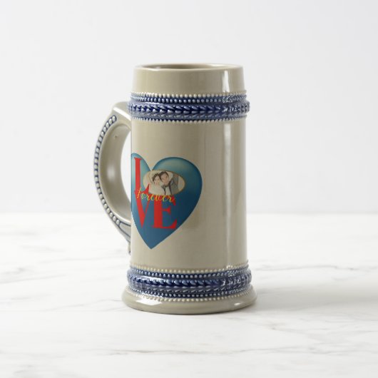 Forever Love" Gepersonaliseerde foto Mok (Voorkant links)