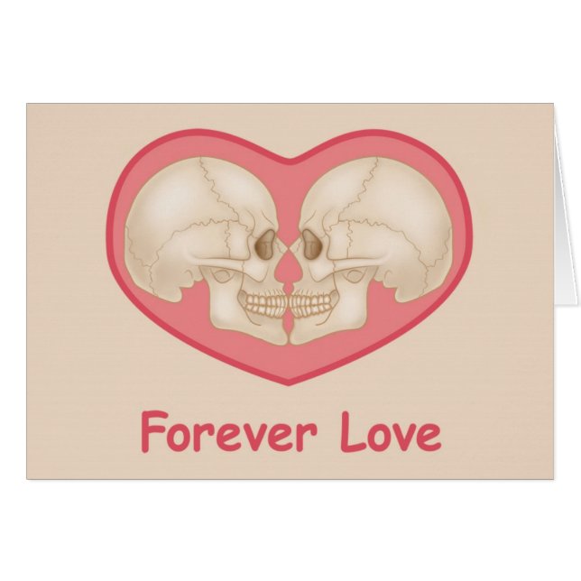 Forever Love - grappige en slimme kaart, blanco (Voorkant Horizontaal)