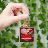 Forever Love Heart en Rozen Couples Sleutelhanger (Hand)