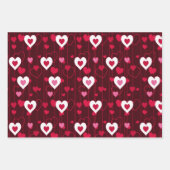 Forever Love Hearts Collectie Inpakpapier Vel (Voorkant)