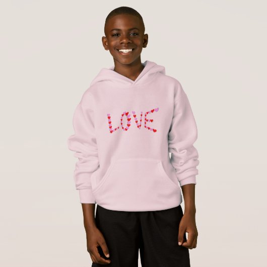Forever Love Hearts roze Romantic Sweet (Voorkant volledig)