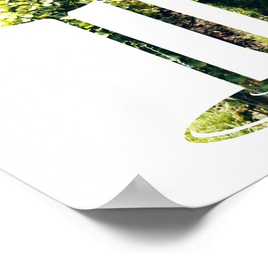 Forever Love in the Vineyard, Stencil Custom Foto Poster (Hoek)