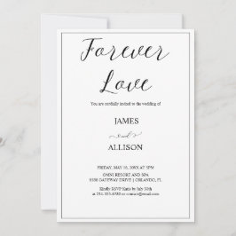 Forever Love juicht elegante minimalistische eenvo Kaart