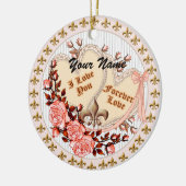 Forever Love Keramisch Ornament (Links)