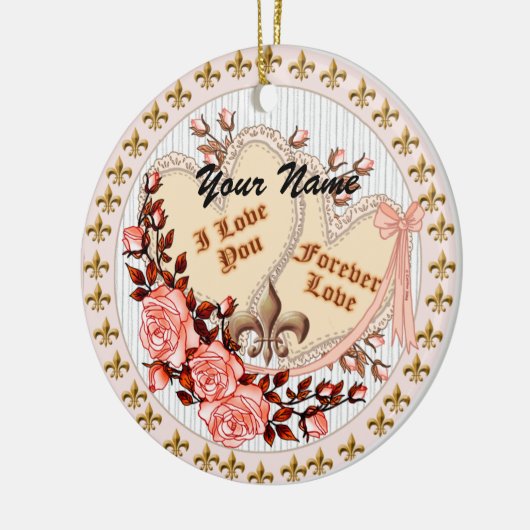 Forever Love Keramisch Ornament (Links)