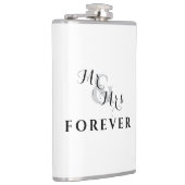 Forever Love Mr & Mrs Wedding Flask Heupfles (Rechts)